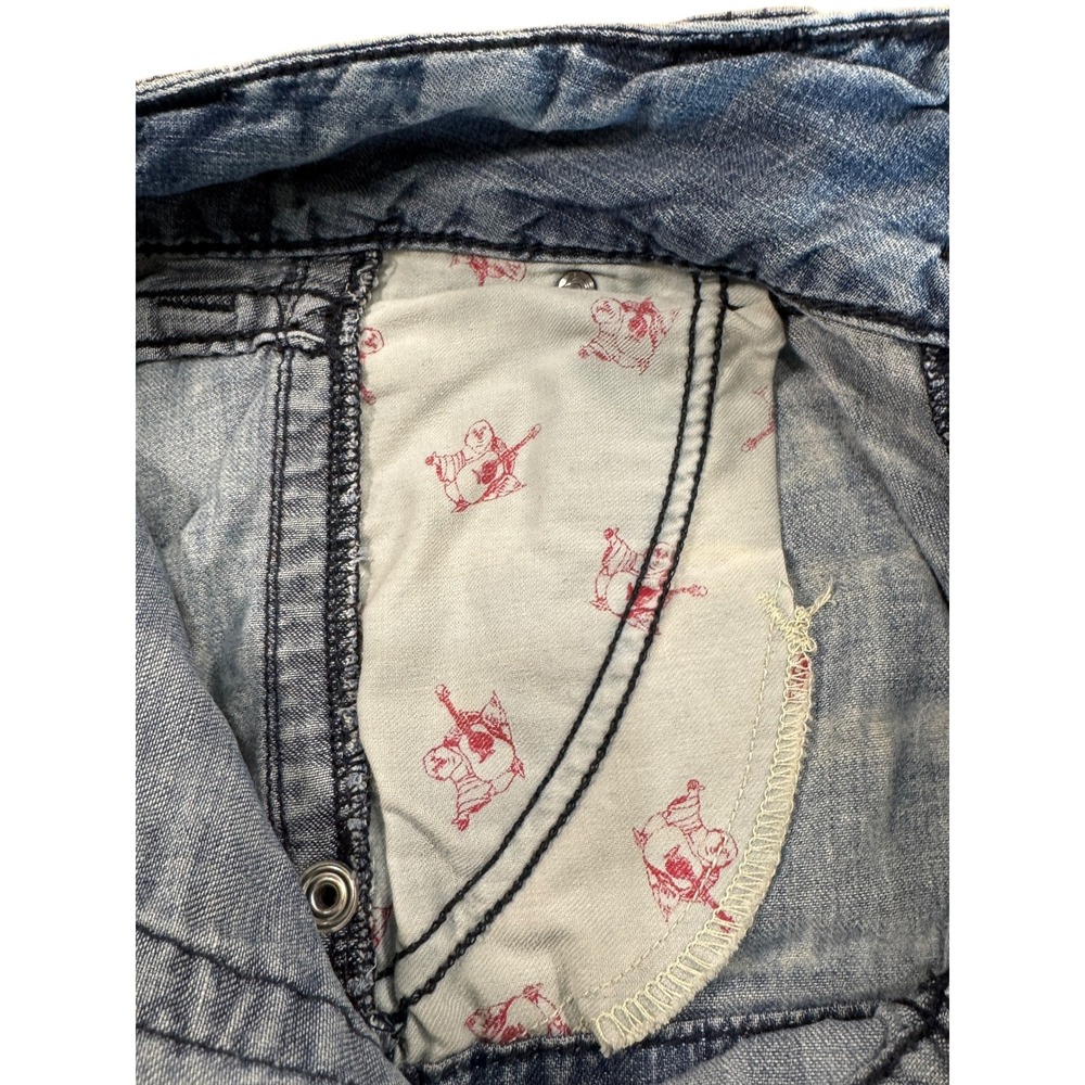 VINTAGE RARE True Religion Sammy Short Sz 27 Low Rise Y2K Vintage Casual - Picture 9 of 12